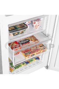 Холодильник Maunfeld MFF200NFW белый глянц. двухкамерный 271/106л морозилка снизу