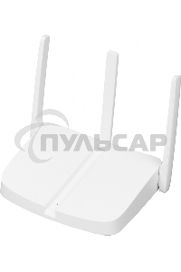 Маршрутизатор Mercusys MW305R Wi-Fi роутер 300 Мбит/с 2,4 ГГц, 1 порт WAN 10/100 Мбит/с + 4 порта LAN 10/100 Мбит/с, 2 фиксированные антенны
