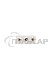 Клемма керамическая винтовая 12 мм² 3 пары контактов с крепежным отверстием (45 шт./уп.) Rexant