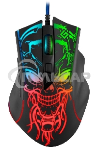 Мышь проводная Defender Bulletstorm GM-928 черный, 7200 dpi, USB, кнопки - 7