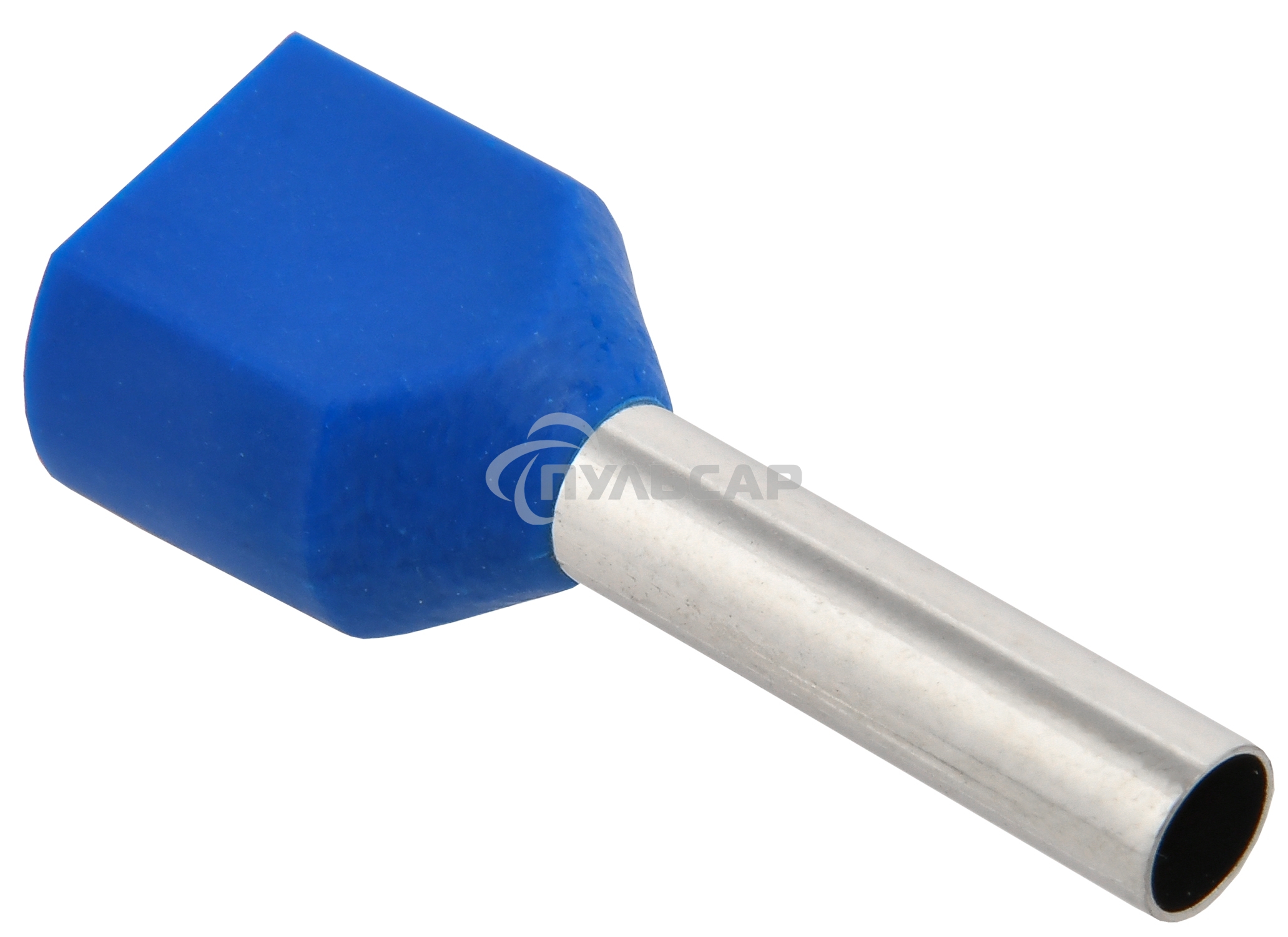 Наконечник-гильза изол. НГИ2 2.5-12 син. (уп.100шт) ИЭК UTE10-D3-3-100