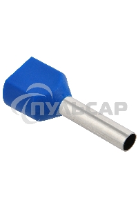 Наконечник-гильза изол. НГИ2 2.5-12 син. (уп.100шт) ИЭК UTE10-D3-3-100