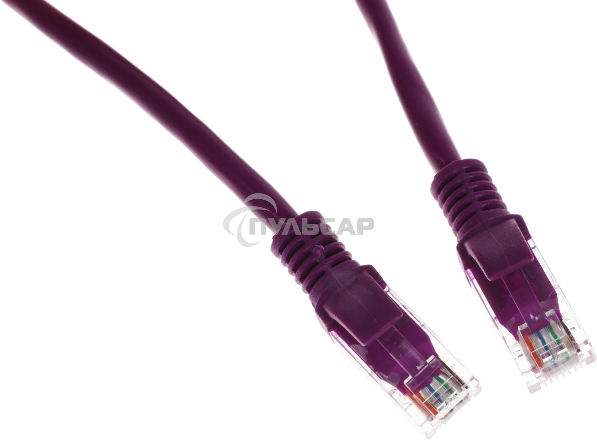 Патч-корд UTP Cablexpert кат.5e, 0.5м, литой, многожильный, фиолетовый