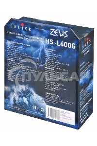 Наушники с микрофоном Oklick ZEUS HS-L400G черно-синие 1.8м мониторы оголовье (NO-3000 LED)
