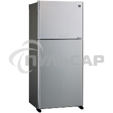 Холодильник Sharp SJ-XG55PMSL серебристый двухкамерный 394/162 л морозилка сверху