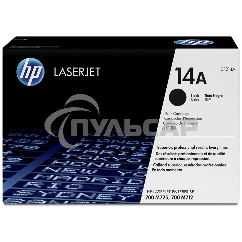 Картридж лазерный HP CF214A черный LaserJet 700 MFP M712 (10 000стр.)