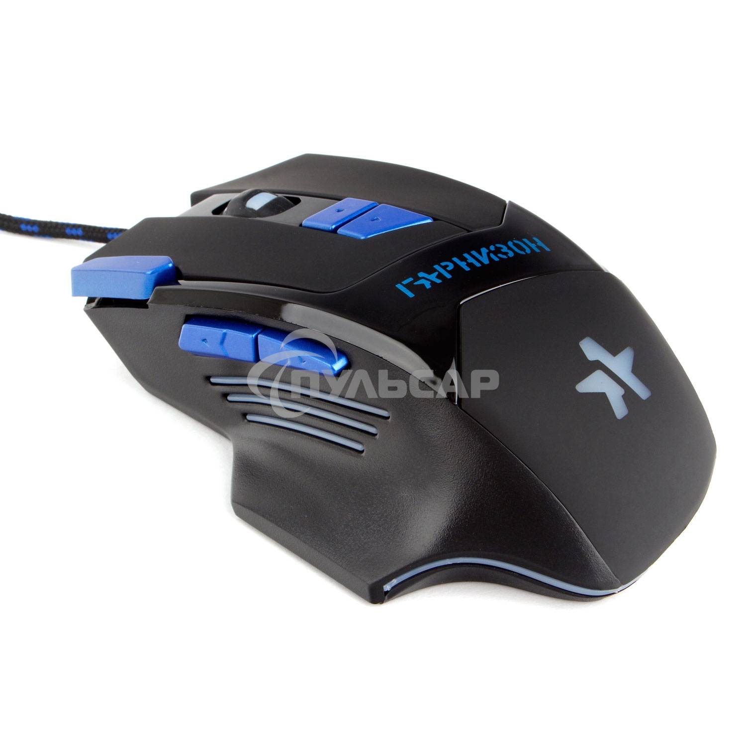 Мышь проводная Гарнизон GM-770G черный, 2400 dpi, USB, кнопки - 8