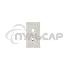 Клемма керамическая винтовая 12 мм² 3 пары контактов с крепежным отверстием (45 шт./уп.) Rexant