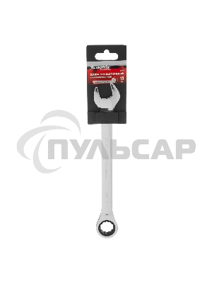 Ключ комбинированный Matrix трещоточный, 19 мм, CrV, зеркальный хром PROFESSIONAL