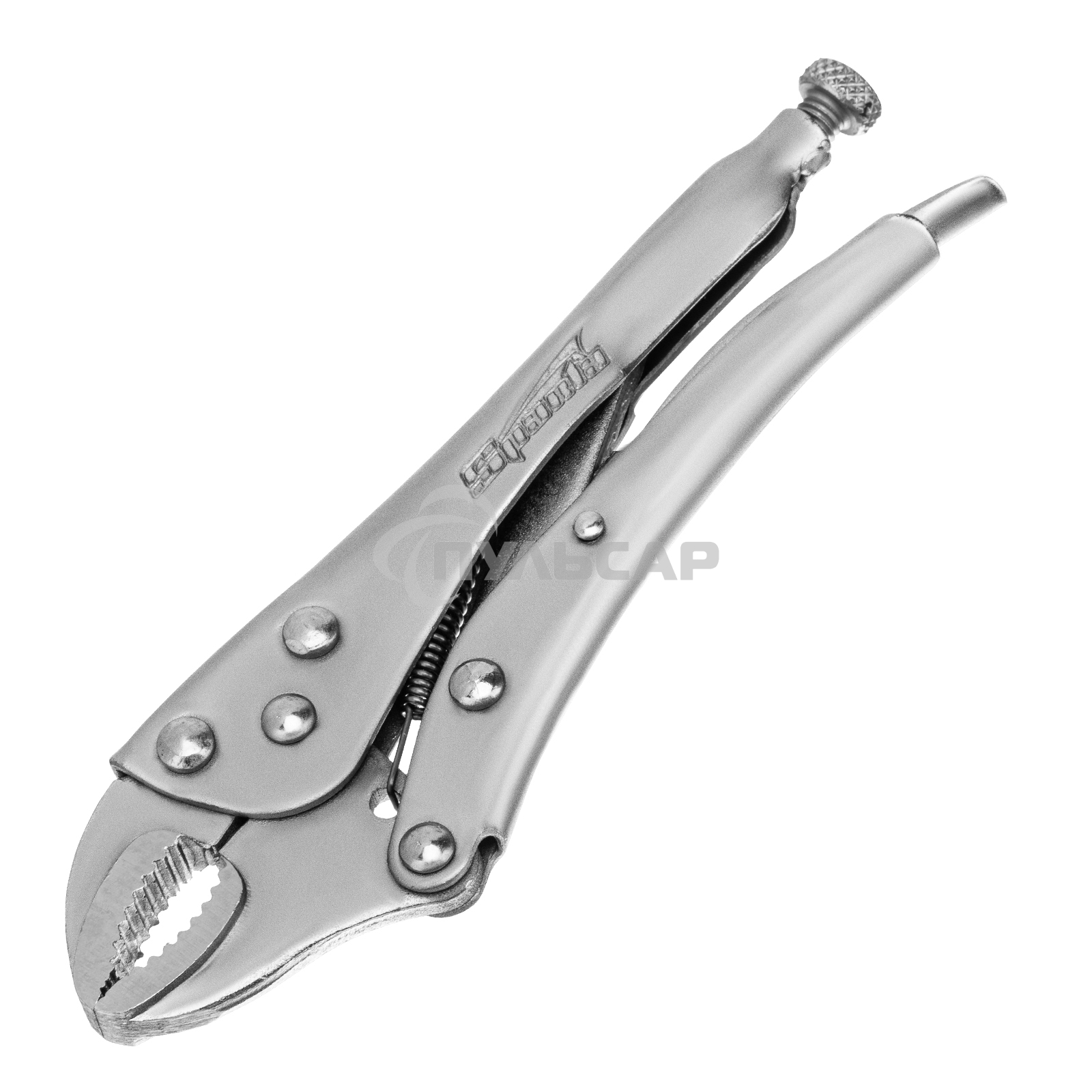 Зажим SPARTA 184205 ручной 180мм полукруглый захват