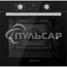 Встраиваемый духовой шкаф Kuppersberg HO 608 B электрический, High-Tech, 60 см, объем 80 л, 8 режимов, поворотное управление, макс. Температура 300 градусов, дисплей, таймер, черный