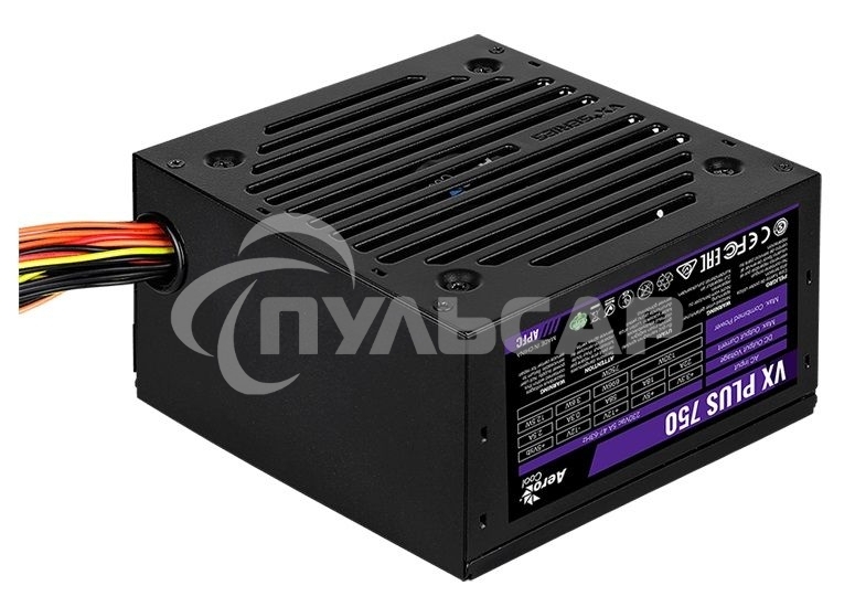 Блок питания Aerocool / Formula VX-750 PLUS, 750Вт 120мм, черный