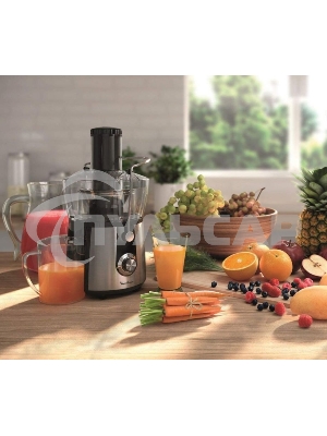 Соковыжималка шнековая Moulinex JU550D10 800Вт рез.сок.:2000мл. серебристый/черный