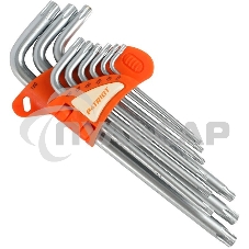 Набор ключей PATRIOT SKТ-9L, TORX, длинные, T10-T50, CRV, 9 шт