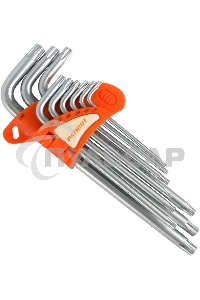 Набор ключей PATRIOT SKТ-9L, TORX, длинные, T10-T50, CRV, 9 шт