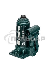 Домкрат гидравлический бутылочный Сибртех 2 т, 150-280 мм, в пласт. кейсе