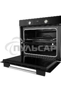 Встраиваемый духовой шкаф Kuppersberg HO 608 B электрический, High-Tech, 60 см, объем 80 л, 8 режимов, поворотное управление, макс. Температура 300 градусов, дисплей, таймер, черный