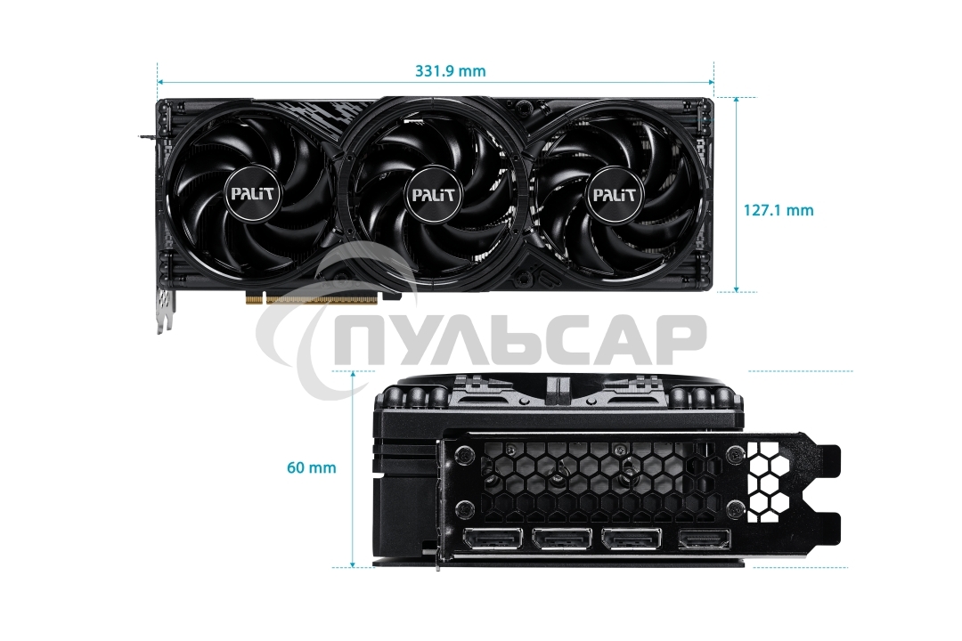 Видеокарта Palit NVIDIA GeForce RTX 5070 GamingPro 12Gb PCI-E 192bit GDDR7 2325/28000 HDMIx1 DPx3 HDCP Ret