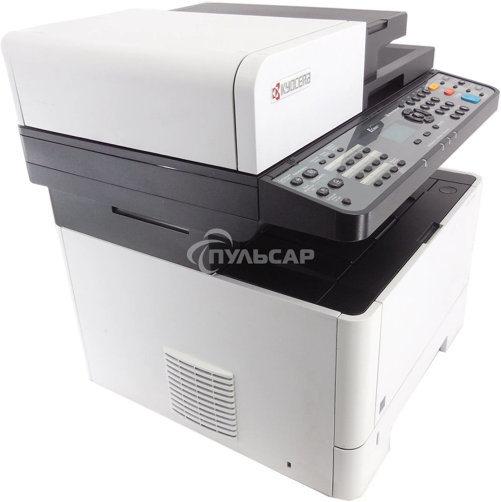 МФУ лазерное Kyocera Ecosys M2040dn (Азия) (1102S33AX0), A4, ч/б, печ. до 40 стр/мин., скан. до 40 стр/мин. (ч/б) 23 стр/мин. (цвет), 1200 x 1200 dpi (печать) 600x600dpi (скан.), USB, RJ-45 (старт.картр. TK-1178)