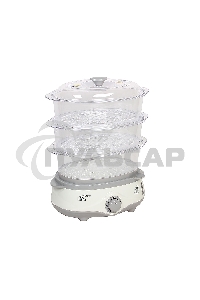 Пароварка Endever Vita-170, белый/серый, мощность 1000 Вт, объем 11 л