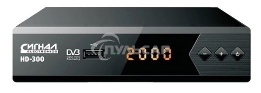 Ресивер эфирный цифровой DVB-T2 HD HD-300 металл, дисплей DOLBY DIGITAL, Сигнал