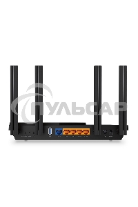 Роутер беспроводной TP-Link Archer AX55 AX3000 10/100/1000BASE-TX черный