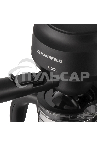 Кофемашина рожковая Maunfeld MF-733BK черный, исп. кофе - молотый, 0.24 л, 870 Вт, 4 бар