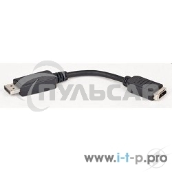 Переходник DisplayPort - HDMI Cablexpert A-DPM-HDMIF-002, 20M/19F, пакет