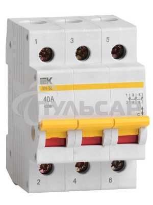Выключатель нагрузки (мини-рубильник) Iek MNV10-3-040 ВН-32 3Р 40А ИЭК