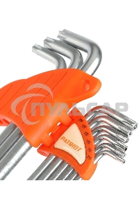 Набор ключей PATRIOT SKТ-9L, TORX, длинные, T10-T50, CRV, 9 шт