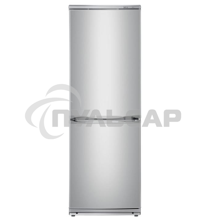 Холодильник Atlant XM-4012-080 серебристый двухкамерный 201/101л морозилка снизу
