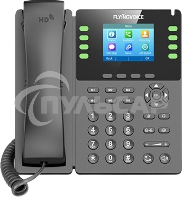 Телефон IP Flyingvoice P23GW серый (упак.:1шт)