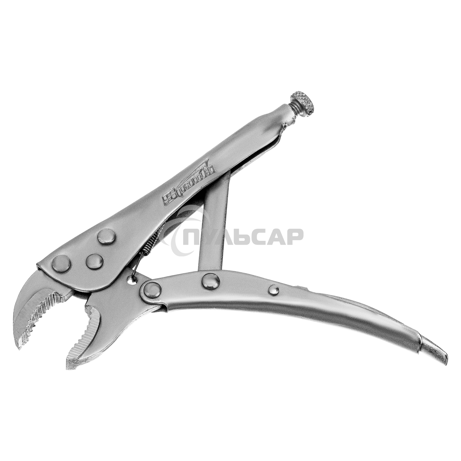 Зажим SPARTA 184205 ручной 180мм полукруглый захват