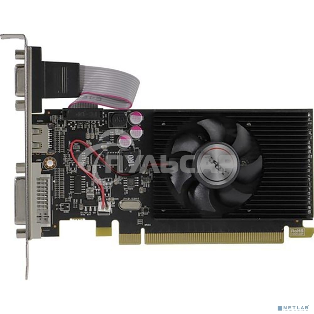 Видеокарта AFOX Radeon R5 220 2Gb DDR3 64Bit DVI HDMI VGA LP Single Fan PCI-E 16x AFR5220-2048D3L5