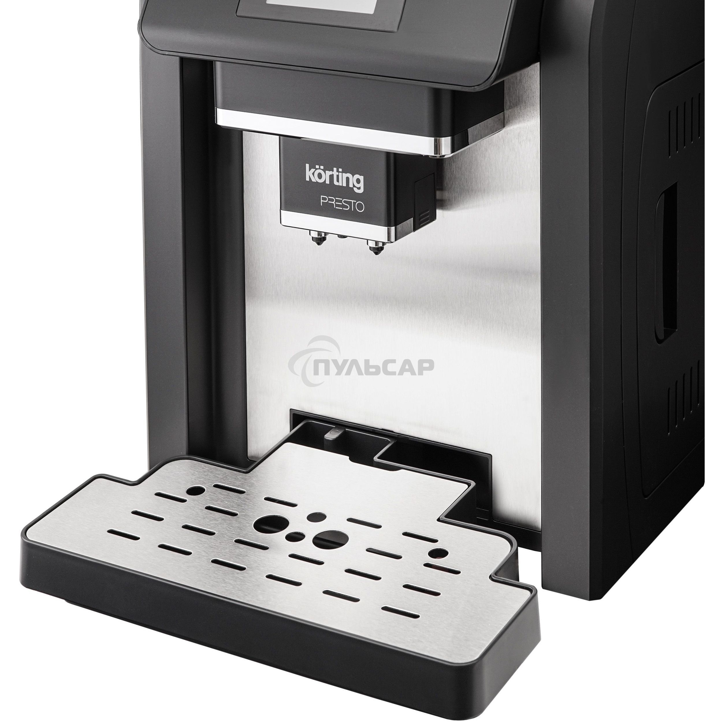 Кофемашина автоматическая Korting KACM 2009 PRESTO черный, зерновой/молотый, 2 л, 1400 Вт, 19 бар