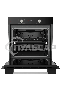 Встраиваемый духовой шкаф Kuppersberg HO 608 B электрический, High-Tech, 60 см, объем 80 л, 8 режимов, поворотное управление, макс. Температура 300 градусов, дисплей, таймер, черный