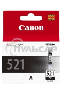 Картридж струйный CLI-521Bk (2933B004) черный (9 мл.) для Canon Pixma iP3600, 4600, MP540,MP620, MP630, MP980