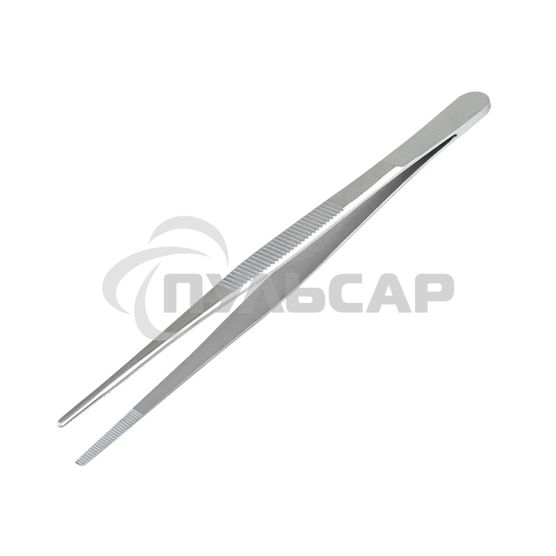Пинцет прямой, рифленый 155 мм ПРОФИ