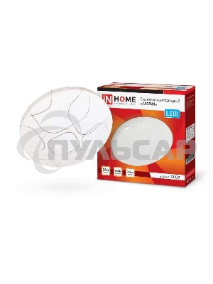 Светильник светодиодный DECO ГЛОРИЯ 24Вт 230В 4000К 1560лм 300мм IN HOME 4690612021904