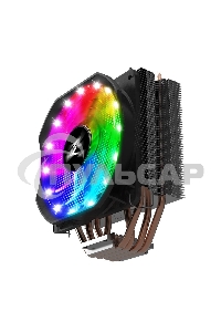 Кулер для процессора Zalman CNPS9X OPTIMA RGb серебристый/черный, 120 мм, алюминий/медь, 1500 об/мин, 26 дБ, 4 pin, 180 Вт, 156 мм