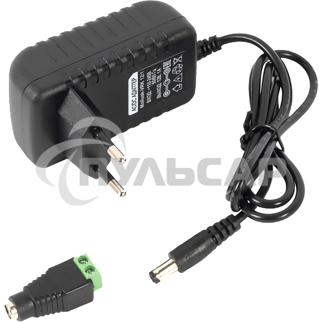 Источник питания Mollusk-VRK 12/1 12В, 1А. Сетевой диапазон 110-245В встр. вилка