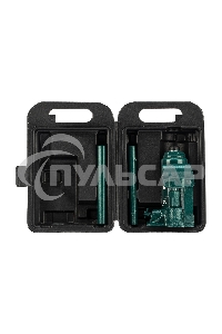 Домкрат гидравлический бутылочный Сибртех 2 т, 150-280 мм, в пласт. кейсе