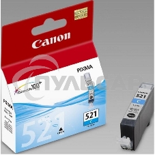 Картридж струйный CLI-521C (2934B004) голубой (535 стр.) для Canon Pixma iP3600, 4600, MP540,MP620, MP630, MP980