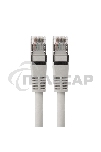 Пaтч-корд Rexant F/UTP, кат.6, RJ45-RJ45, экранированный, PVC серый, 1м