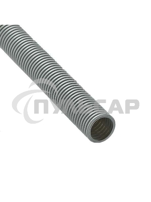 Труба гофрированная ПВХ d40мм с протяжкой сер. (15м) Ruvinil 14001