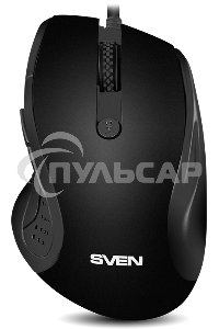 Мышь проводная SVEN RX-113 черный, 2000 dpi, USB, кнопки - 6