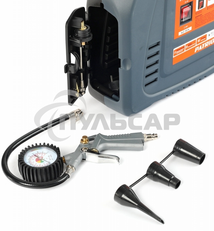 Компрессор поршневой Patriot WO 180K безмасляный 180л/мин 1100Вт синий/черный