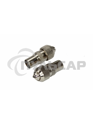 Разъем штекер TV без пайки металл 