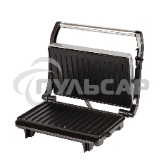 Электрогриль Endever Grillmaster 115, 1500 Вт, авто терморегулятор, антипригарное покрытие, индикатор нагрева, серебристый/черный