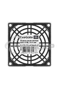 Решетка для вентилятора 70x70 ExeGate EG-070PSB (70x70 мм, пластиковая, квадратная, черная)